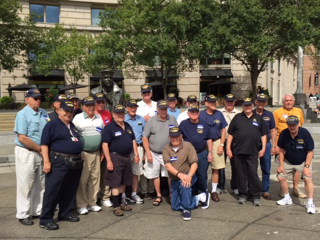 Men at the Naval Memorial